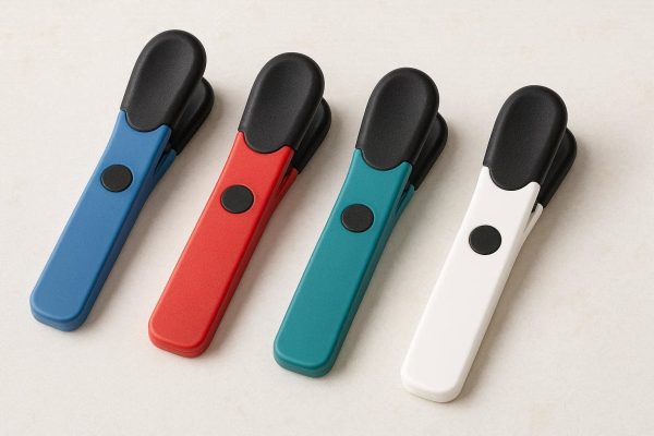 Magnetic Plastic Food Bag Sealing Clips Multi Purpose Kitchen Storage Clamps With Comfortable Soft Grip Handles
