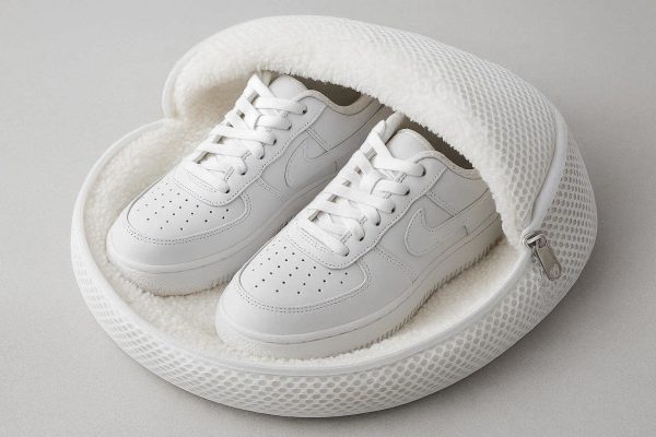 Shoes Laundry Wash Bag Microfiber Fluffy Lining Protective Mesh Pouch Snag Free Cleaner For Sneakers Trainers