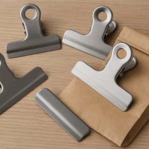 Premium Stainless Steel Food Bag Clips Heavy Duty Air Tight Seal Clamps For Snack Coffee Packaging Storage